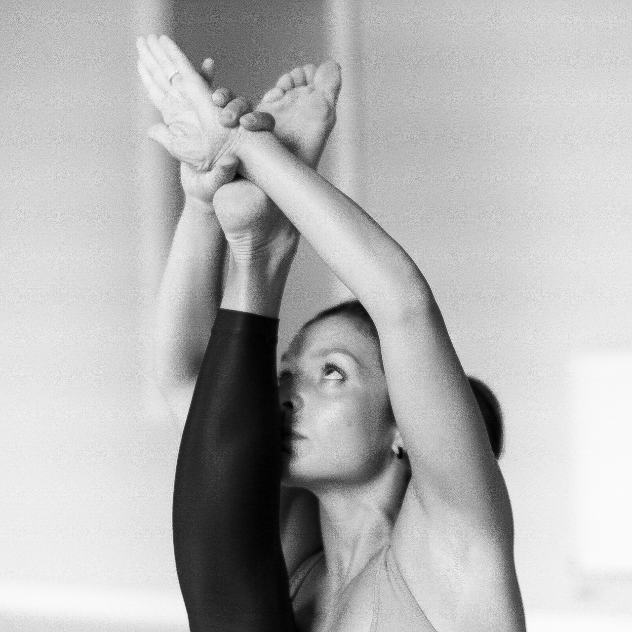 Student practicing on 300-hour teacher training at the Shala School of Yoga in London