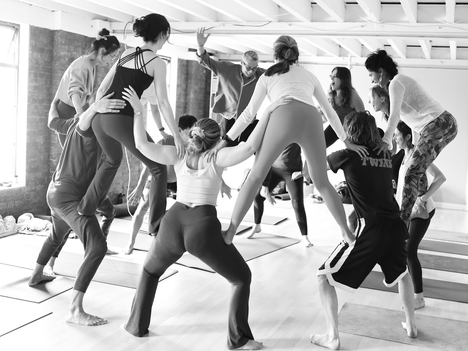 Working with group acro to build trust, Neurodivergent-Informed Yoga Training, London UK