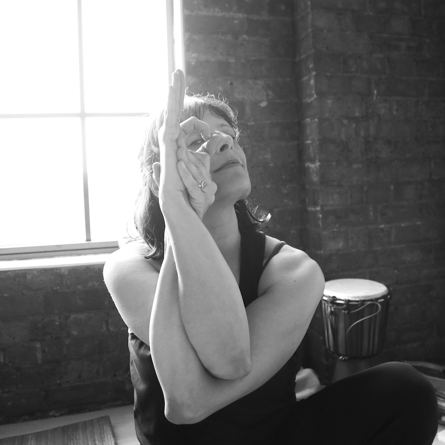 Charli Van Ness' twist on eagle pose