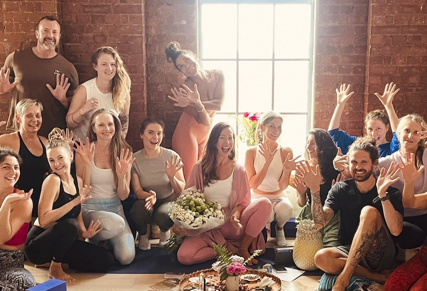 Group student photo on 300-hour teacher training
