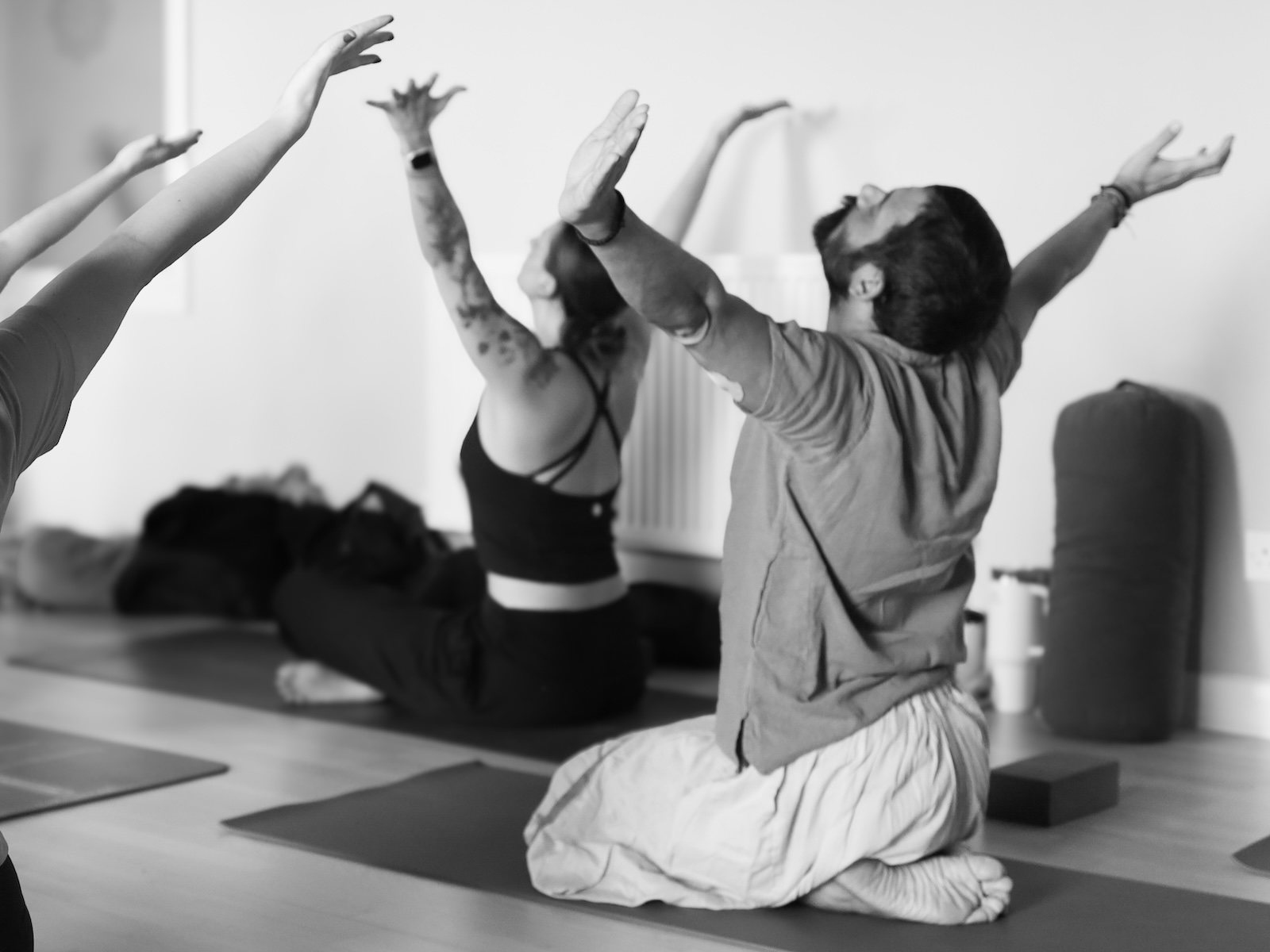 Students practicing yoga on the Neurodivergence Informed Yoga Teacher Training