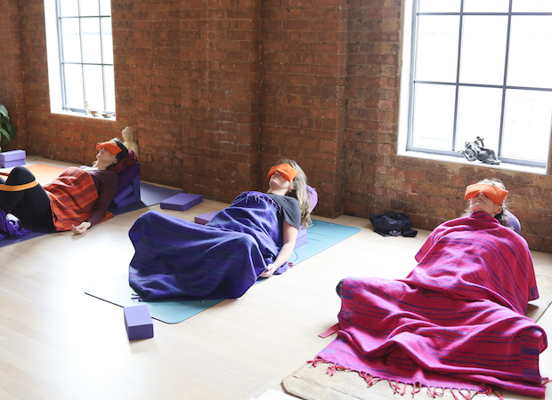 Students in Restorative structured rest on a 300-hour teacher training course