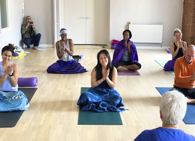 200 hour teacher traing course students during the course