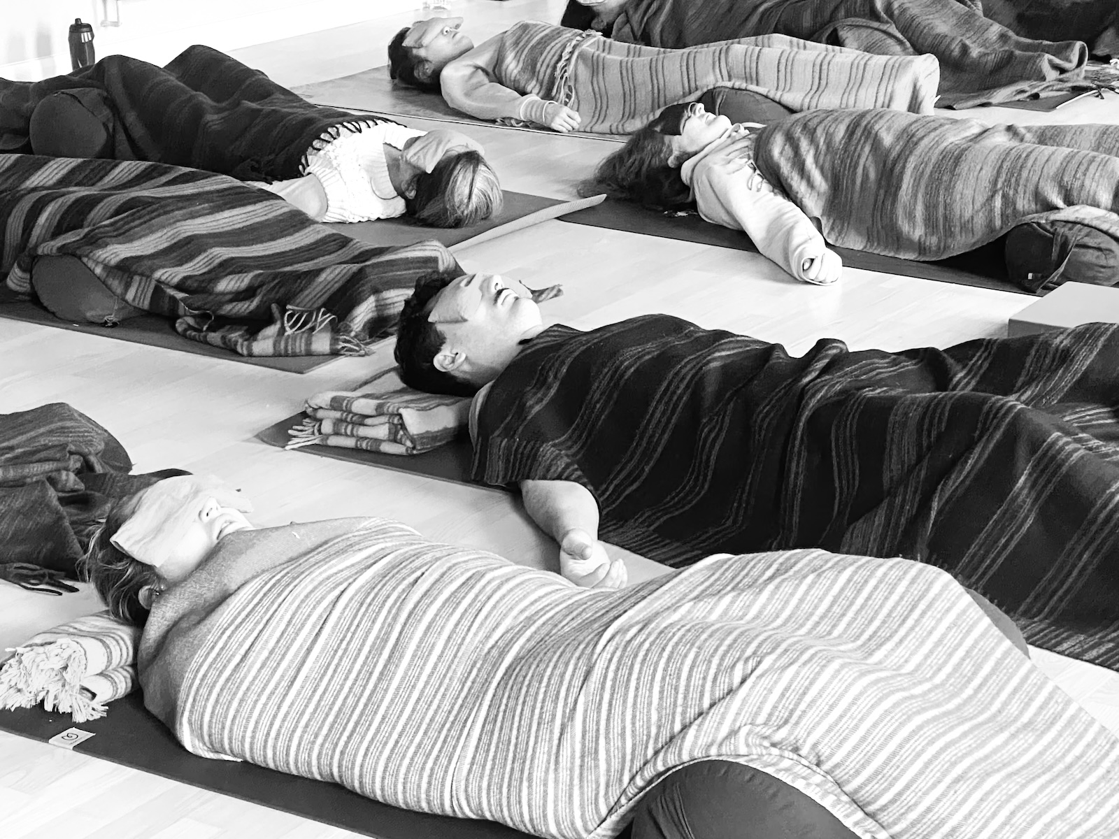 Students in Yoga Nidra teacher training course in London, UK