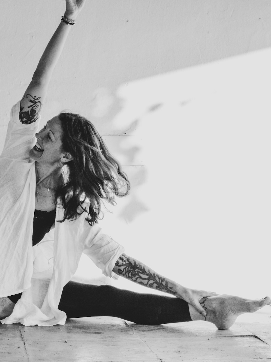 Lead instructor for Theming Yoga Classes and workshops - Jennie Wadsten-Sharma teaching a class