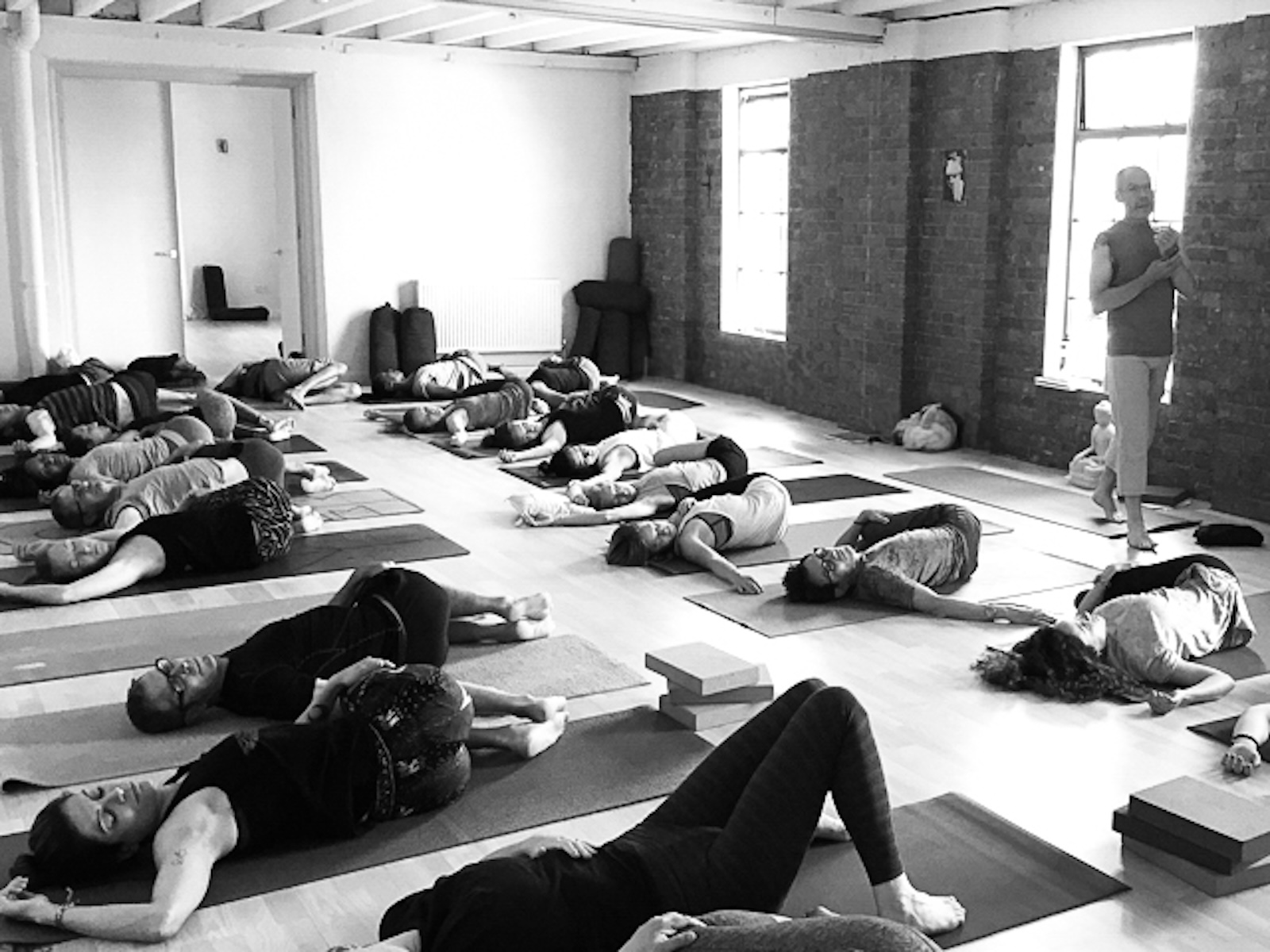 Norman Blair teaching yin yoga teacher training course at the Shala London